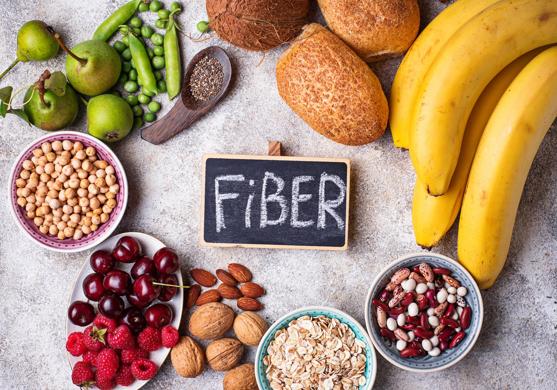 The difference between soluble and insoluble fibre.